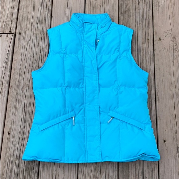 Talbots Blue down-feather quilted vest size SP - Picture 1 of 5